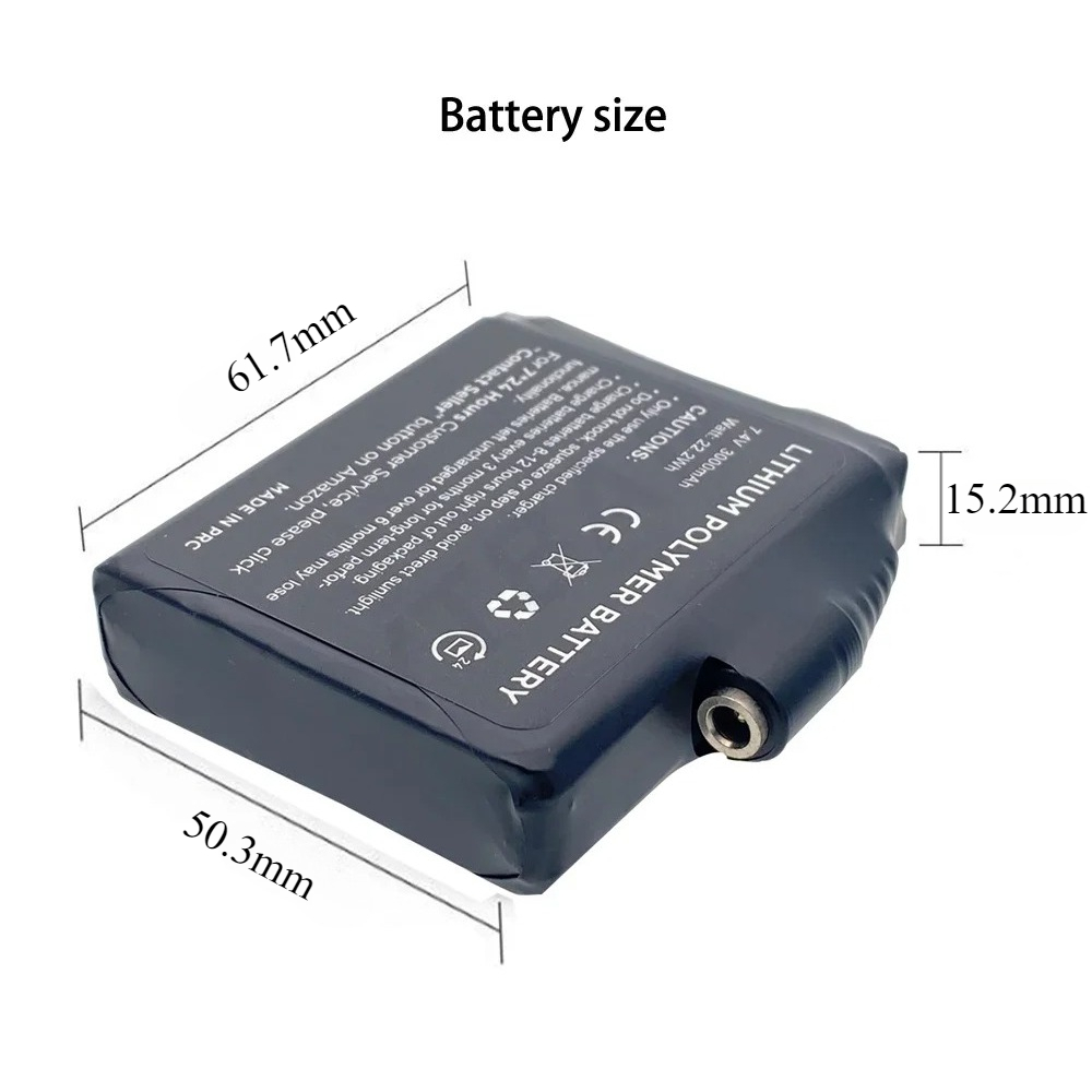 Glove Battery 7.4V 3000mAh Pol - Heated Vest Battery review and price