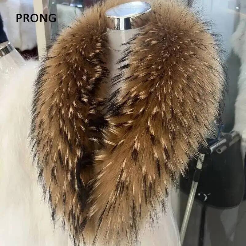 Natural Raccoon Fur Collar Rea - Shawl Wrap Winter review and price