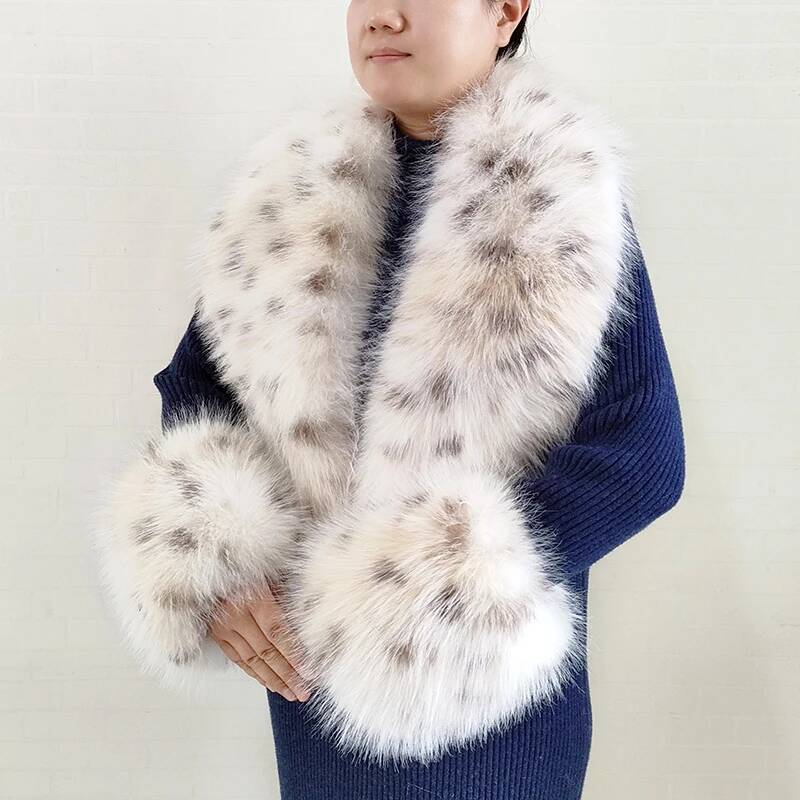 Large Women Faux Fox Fur Scarf - Shawl Wrap Winter review and price