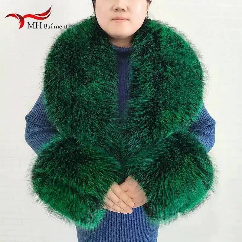 Large Women Faux Fox Fur Scarf - Shawl Wrap Winter review and price