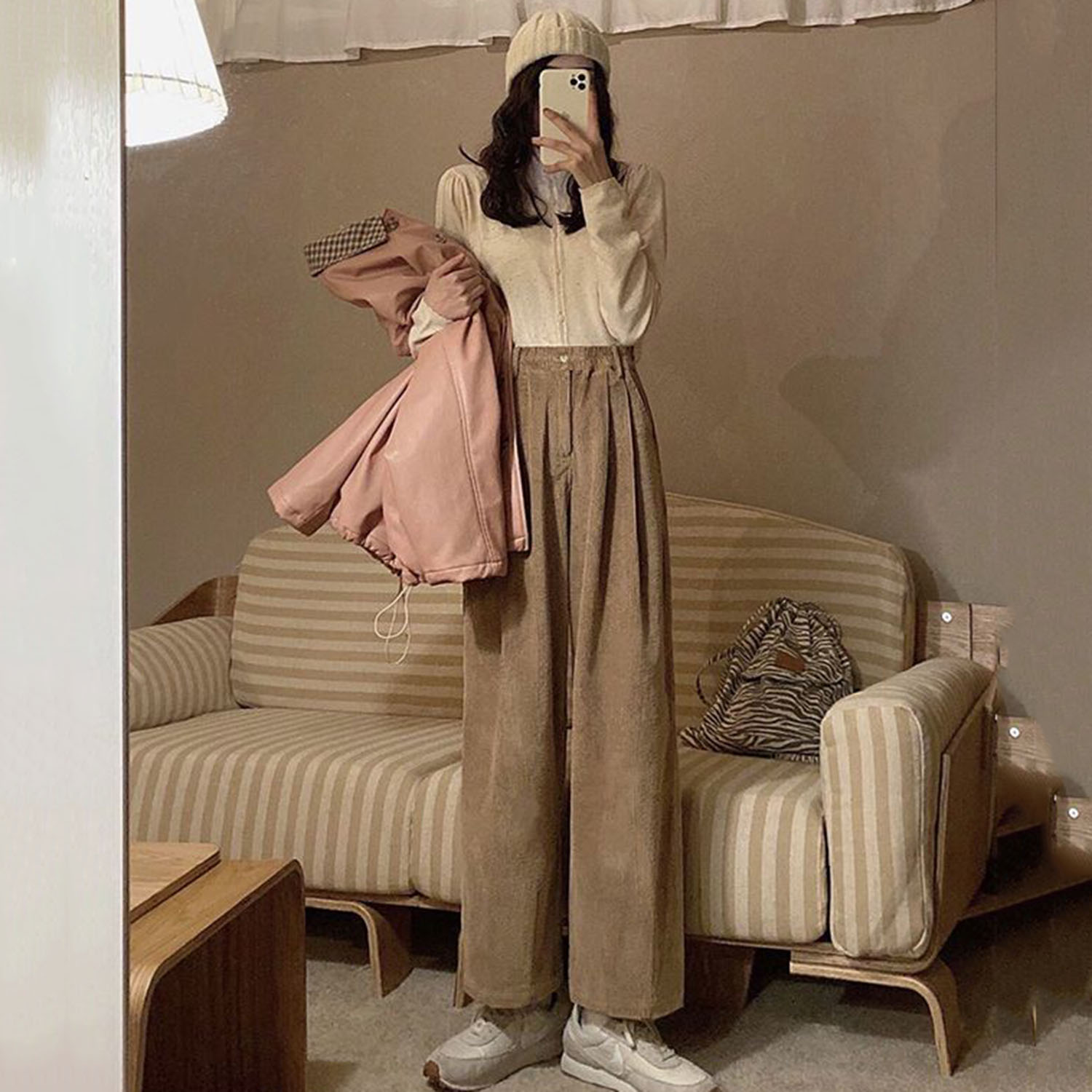 Wide Leg Corduroy Pants Women  - Corduroy Pant Warm review and price
