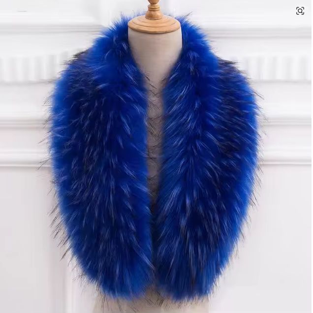 Natural Fur Collar Real raccoo - Shawl Wrap Winter review and price