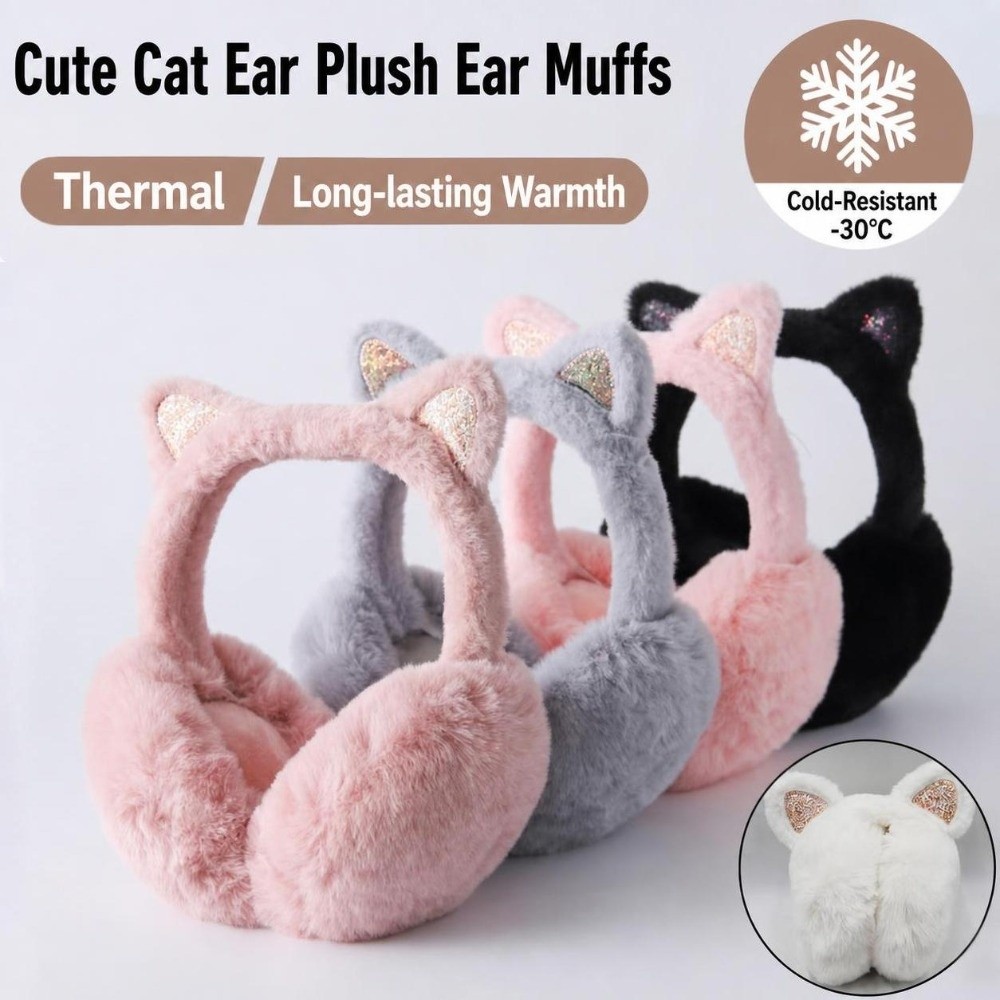Fashion Faux Fur Cat Ear Earmu - Earmuffs Foldable review and price