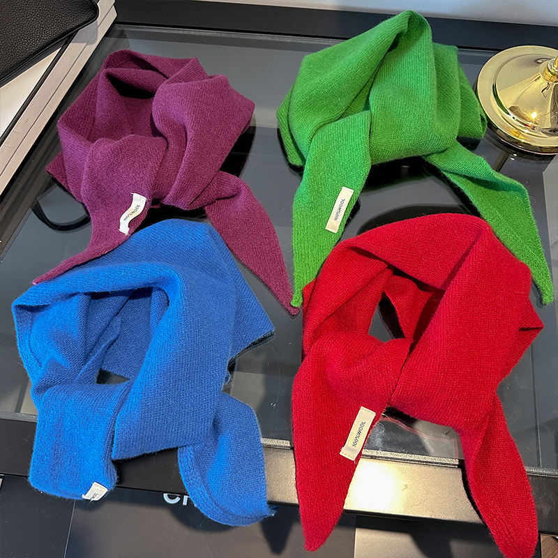 100% Wool Korean Style Knitted - Shawl Wrap Winter review and price