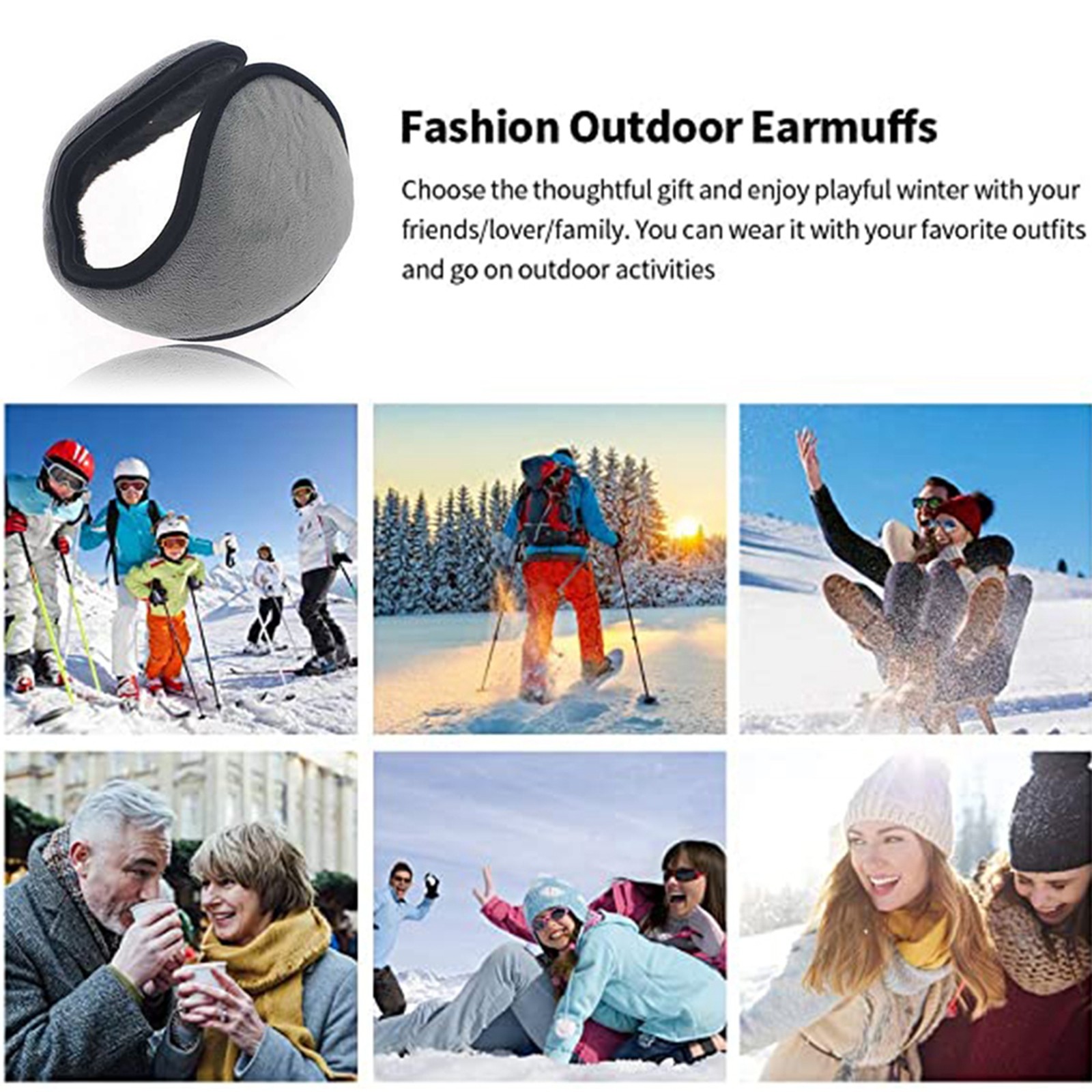 Winter Ear Muffs Warm Fleece F - Earmuffs Foldable review and price
